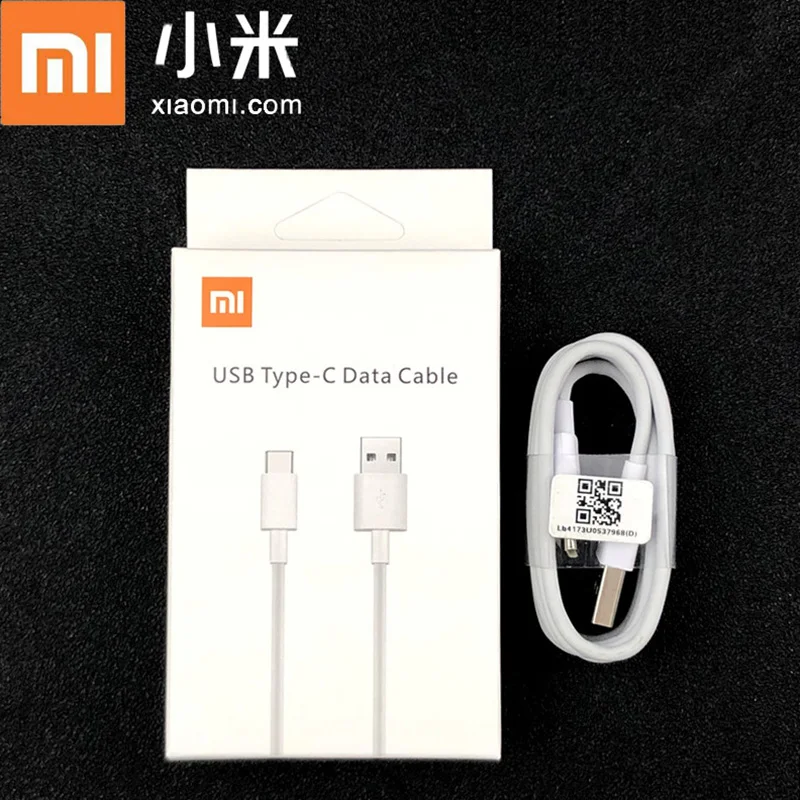 Оригинальный зарядный кабель Xiaomi Mi 9 Usb Type c белый для быстрой зарядки и