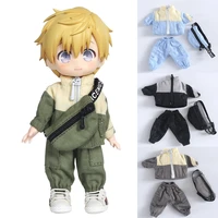 ob11 baby clothes cool messenger bag casual jacket pants suit molly doll clothesgsc body9 112bjd clothes doll accessories