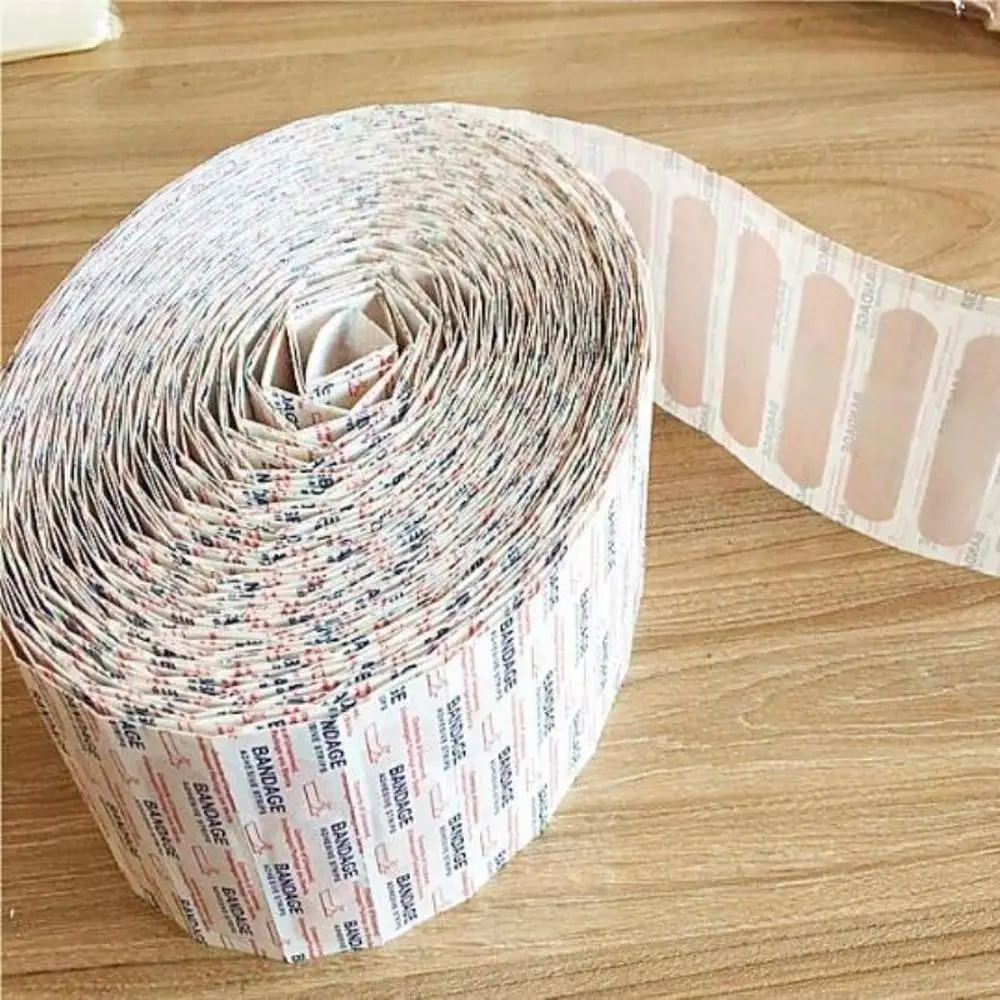 

New 100Pcs/Bag Band-Aids Waterproof Breathable Cushion Adhesive Plaster Wound Hemostasis Sticker Band First Aid Medical Bandage
