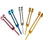 Медицинская неврологическая Настройка 128, 256 Гц, 512 Гц, набор вилок Гц, для звукооздоровительной терапии, из алюминиевого сплава, с молотком и пакетом бесплатно