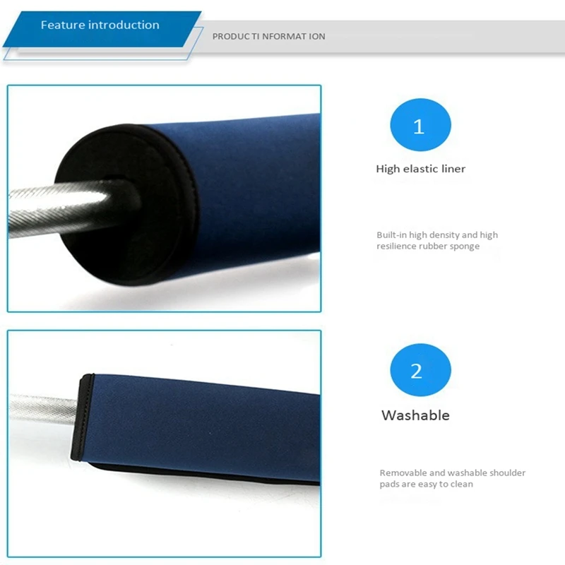 

Extra Thick Barbell Neck Pad Shoulder Support for Weight Lifting Powerlifting and More