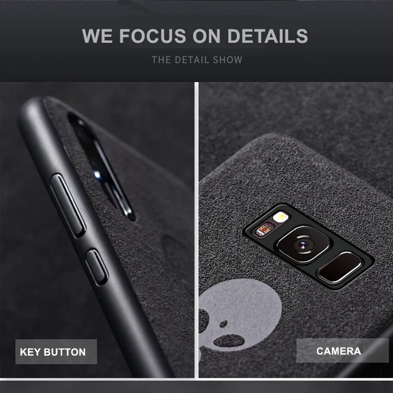 Оригинальный итальянский замшевый кожаный тканевый чехол для телефона Samsung Galaxy S7