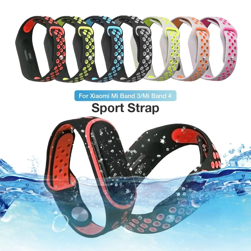 Спортивный ремешок для браслета двойной цвет Высококачественная силиконовая