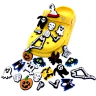 Украшения для обуви, череп на Хэллоуин, ПВХ, 10 шт.компл.