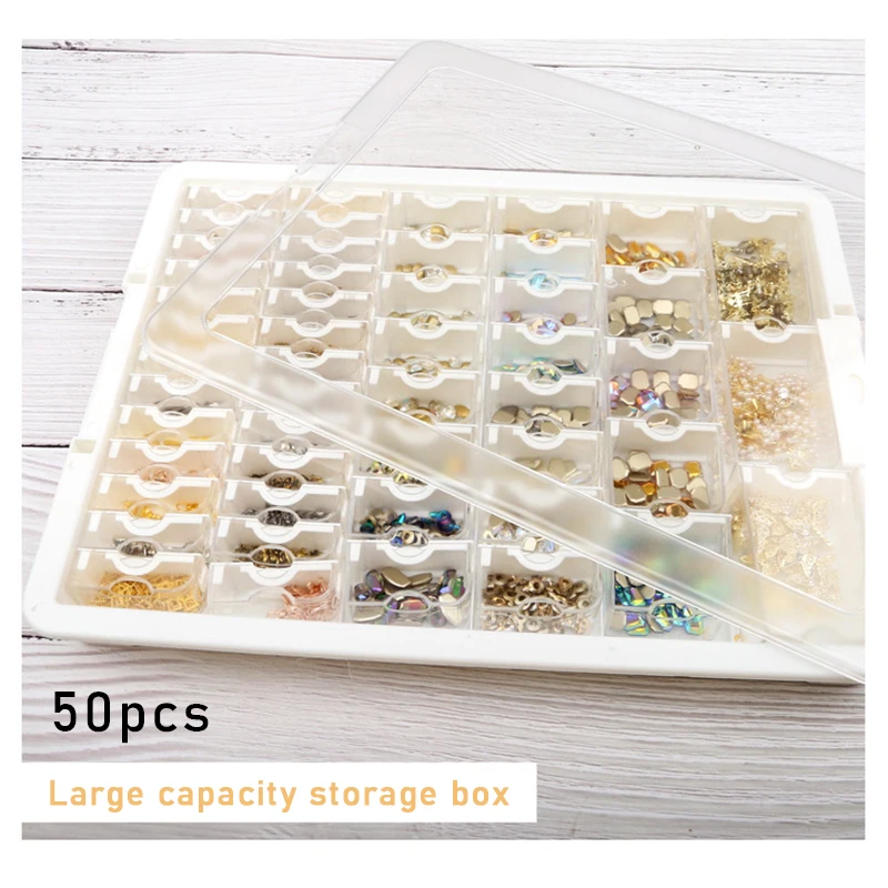 

42/50/78 grids Diamond Painting Storage Case Jewelry Storage box Diamond Painting Containers for embroidery Accessories tools