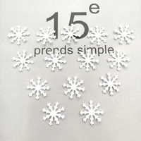 100pcslot 2 2cm christmas snowflake padded appliques for headwear decoration handmade hair clip accessories