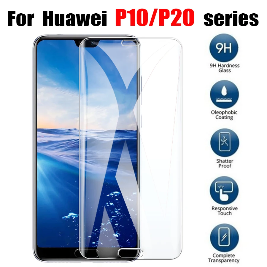 

Protective glass for Huawei P20 Pro P10 Plus lite tempered glas film hauwei tremp P20Pro P10Plus P8 9 lite 2018 screen protector