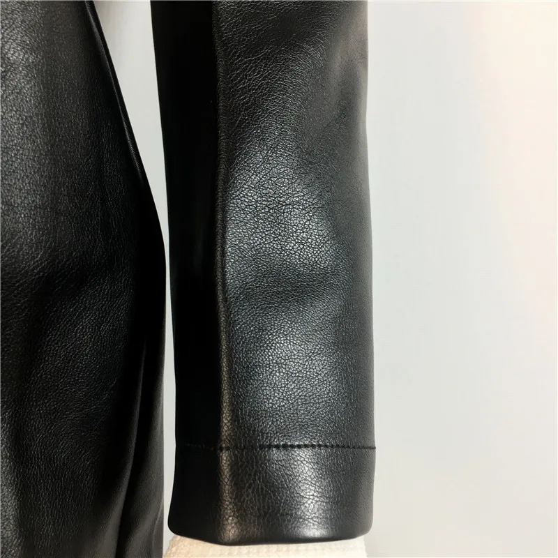 

Plus Size Fall Winter Dress New Fashion 2020 Women Stand Long Sleeve Faux Leather Zip Black Casual Bodycon Kn-length Dress