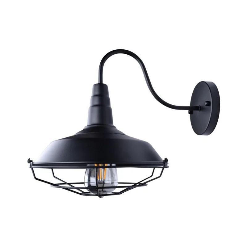 Американские изогнутые фонари для рук железные Настенные светильники лофта бара