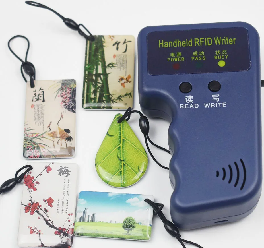 Бесплатная доставка RFID Копир/Дубликатор/Cloner ID EM читатель и писатель + 5 шт. EM4305 T5557