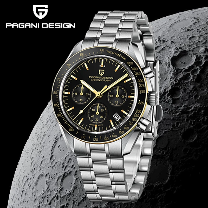 

PAGANI DESIGN 2021 New Men's Watch Luxury Business Sapphire Crystal Men Quartz Watches Chronograph Luminous Clock Orologio Uomo