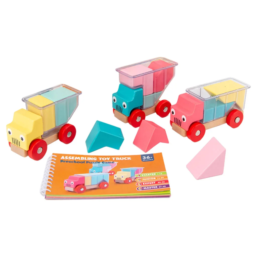 

Truck Building Blocks Toy Educational Toy Preschool Toy Wooden Block Gifts