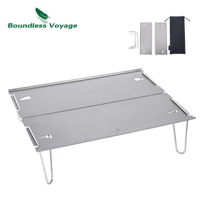 Небольшой съемный портативный обеденный стол из алюминиевого сплава Boundless Voyage складной столик для кемпинга Outdoor Ultralight