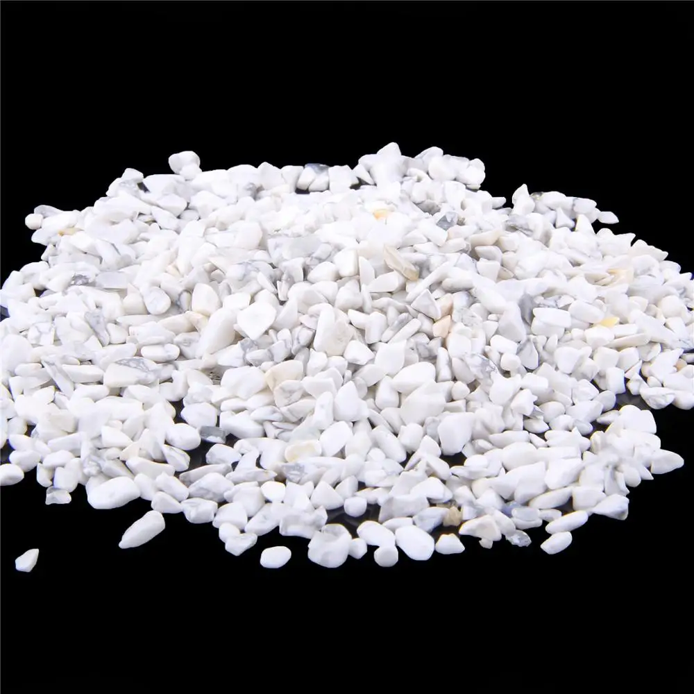 

Natural Howlite Chip Beads Irregular Undrilled Healing Chip Stone For Jewelry making Fish Tank Bonsai Decoration Garden DIY