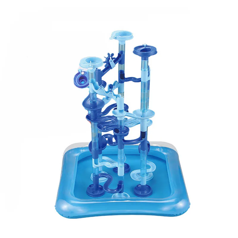 Мраморный гоночный лабиринт с шариками водный игровой трек детский подарок для
