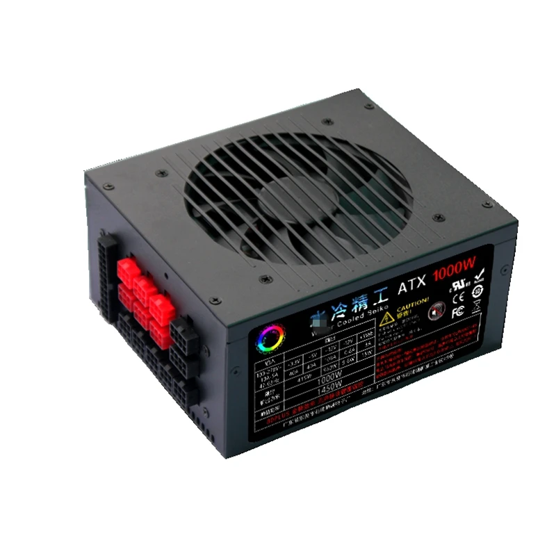 Online Neue Original NETZTEIL Für Wasser Gekühlt Seiko Volle Module Spiel Mute Power Versorgung Bewertet 1000W Spitzen 1450W Power Versorgung ATX 1000W