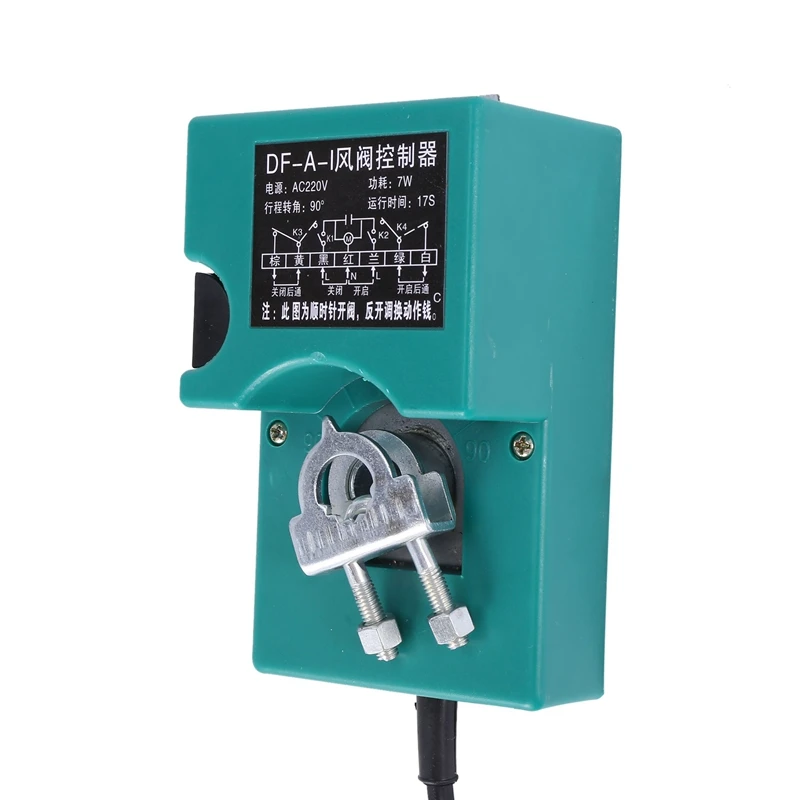 

DF-A-I Damper Controller Electric Manual Actuator AC220V Air Valve Damper Actuator Switch for Ventilation Pipe Valve