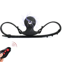 wireless control electric shock open mouth gag harness restraint fetish slave bondage bdsm adult games sex toys for couples