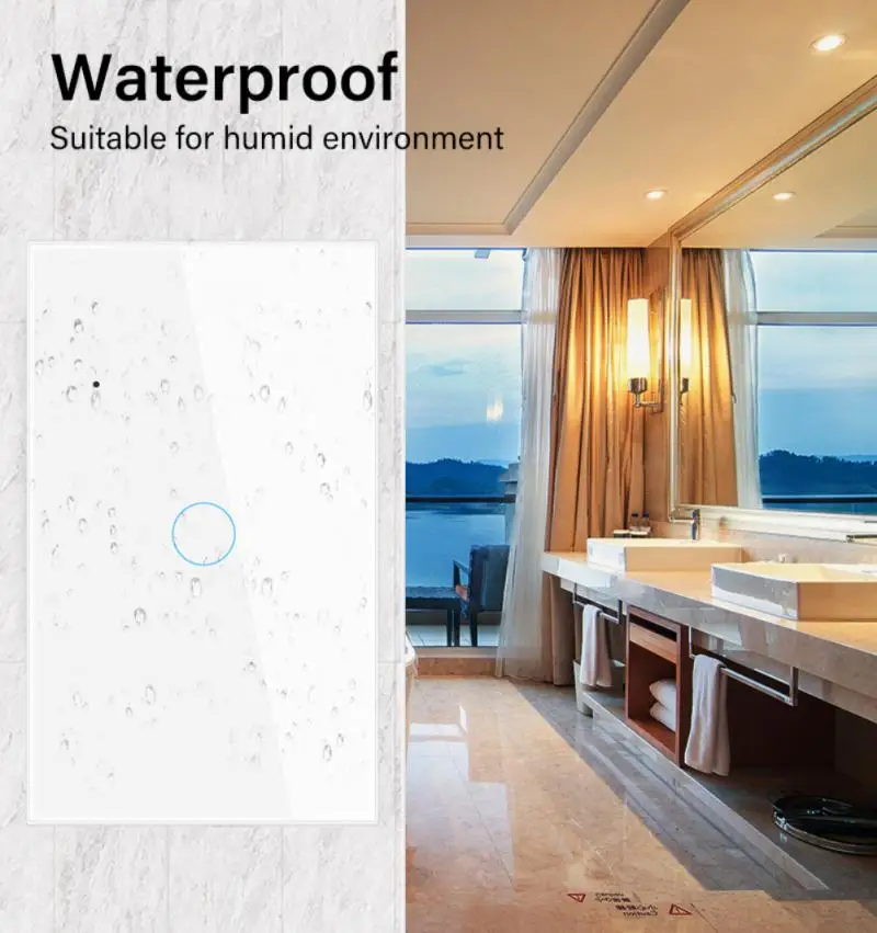 Умный светильник ель света Tuya стеклянная панель с Wi-Fi 1/2/3/4 клавиши сенсорный