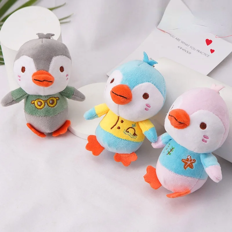 

12cm Lovely Penguin Pendant Doll Plush Stuffed Dolls Simulation Animal Toys, Keychain Doll , Backpack Car Decor Gift
