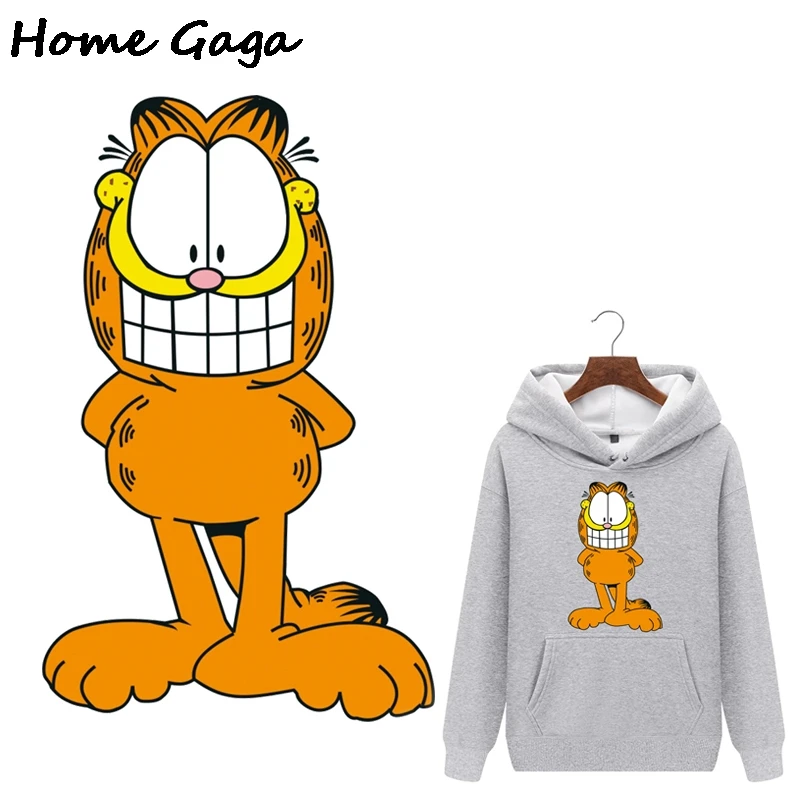 

Homegaga Funny Cat Heat Transfer Ironing Stickers Cartoon Iron-on Clothing Accessories T-shirt Handbag Heat Transfer D2522