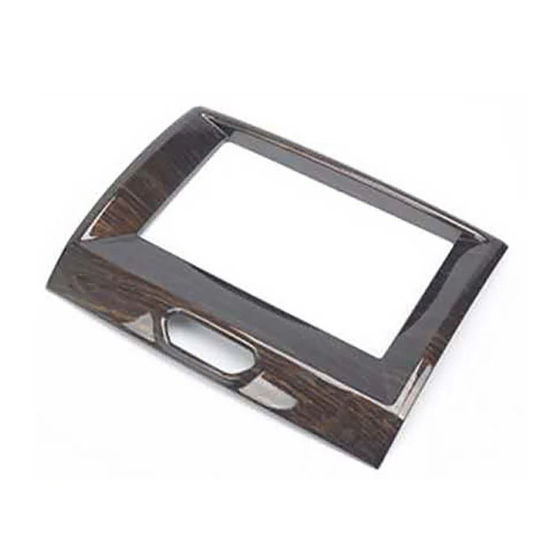 

For Ford Ranger Everest Endeavor 2015+ Car Center Console Navigation Cover Trim Frame Decorative Accessories, Wood Grain
