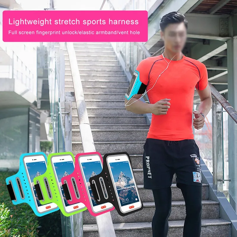 

Running Phone Bag Waterproof Touch Screen Armbands Mobile Phone Holder Outdoor Sport Accessories for 4-7 inch Smartphone