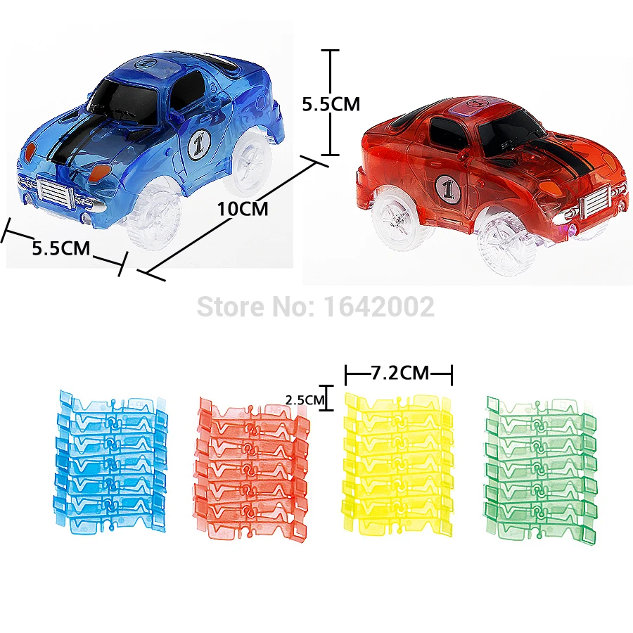 Волшебный изгиб пути полный набор гоночных треков более 220 штук светится в