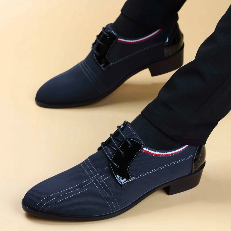

2021 New Cloth Upper Men Shoes Leather Breathable British Leisure Suit Business Dress Men's Canvas Shoes Men Loafers Loafers
