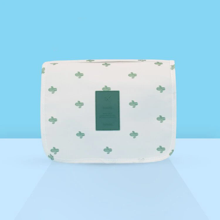 White Cactus 2 Женская косметичка для путешествий, сумки для макияжа, подвешивание, профессиональная моющаяся сумка для туалетных принадлежностей, товары на каждый день, висящая сумка-Органайзер для туалета, переносная 30 - Цвет: White Cactus 2