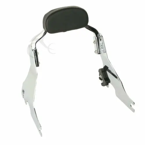 Мотоцикл короткая пассажирская спинка Сисси Бар для Harley Sportster 2004- железо XL883 48 72 супер низкий черный/хром - Цвет: chrome