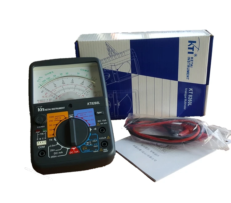 

KT8260L with backlight analog multimeter, Multifunctional mechanical multimeter