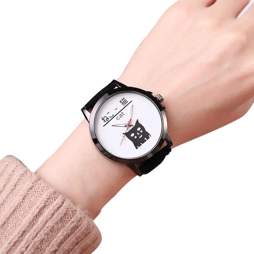 Модный Ретро ремень повседневные унисекс влюбленные C a t буквенный принт Круглый