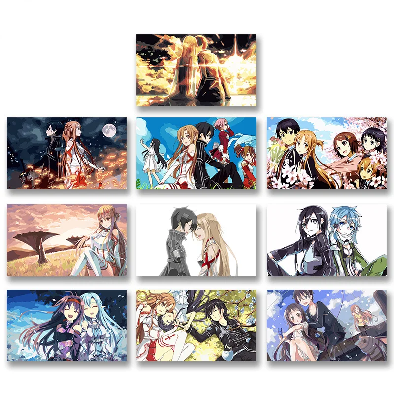 

HD Aesthetic Poster Sword Art Anime Canvas Poster Nordic Prints Poster Modular Canvas Pictures Canvas Painting For Living Room
