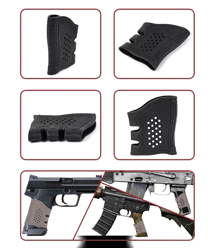Резиновый противоскользящий Чехол Для Пистолетов Glock серии USP T12 CZ75 и большинства пистолетов охотничьего ружья Аксессуары