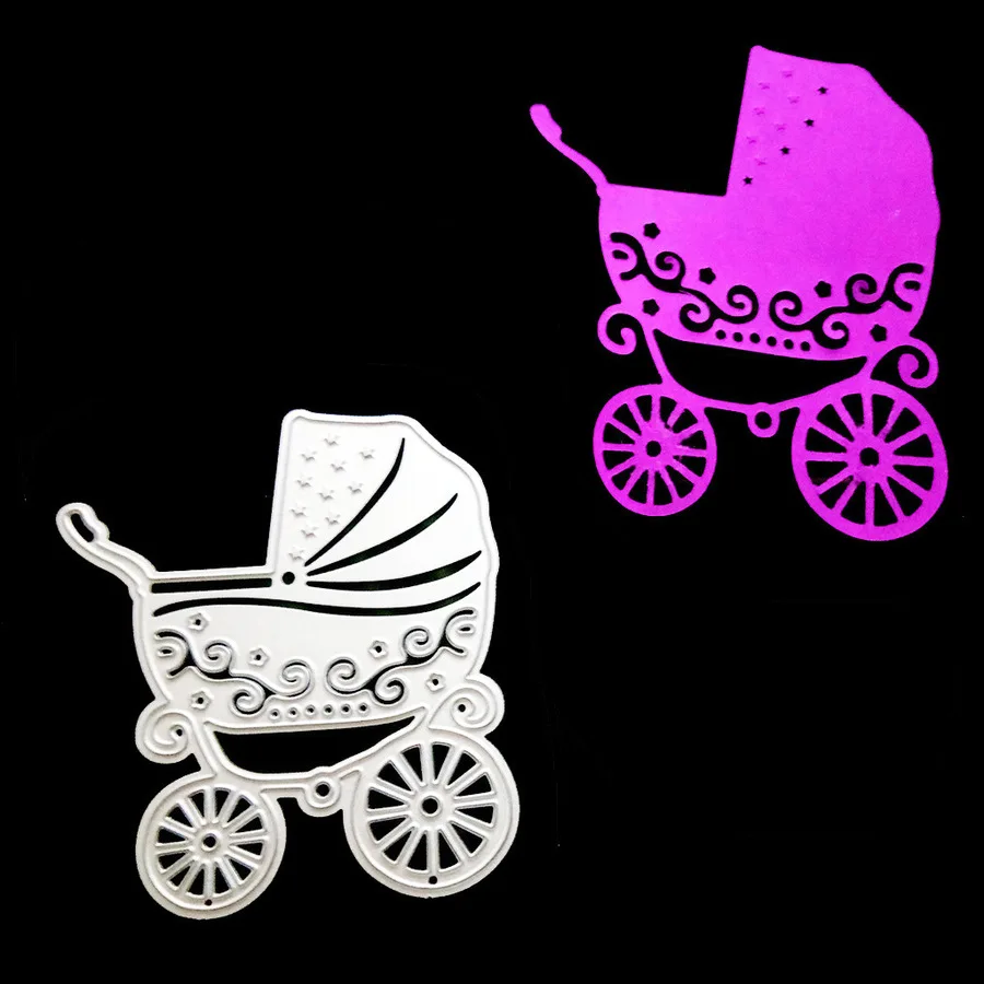 Изящные металлические штампы для детских колясок с Цветочным Тиснением Alinacraft