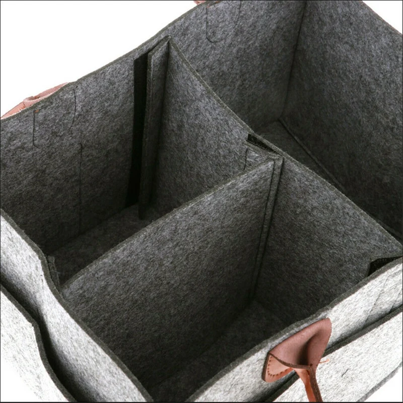 

Felt Diaper Bag The Good Baby Diaper Caddy - Nursery Storage Bin and Car Organizer for Diapers