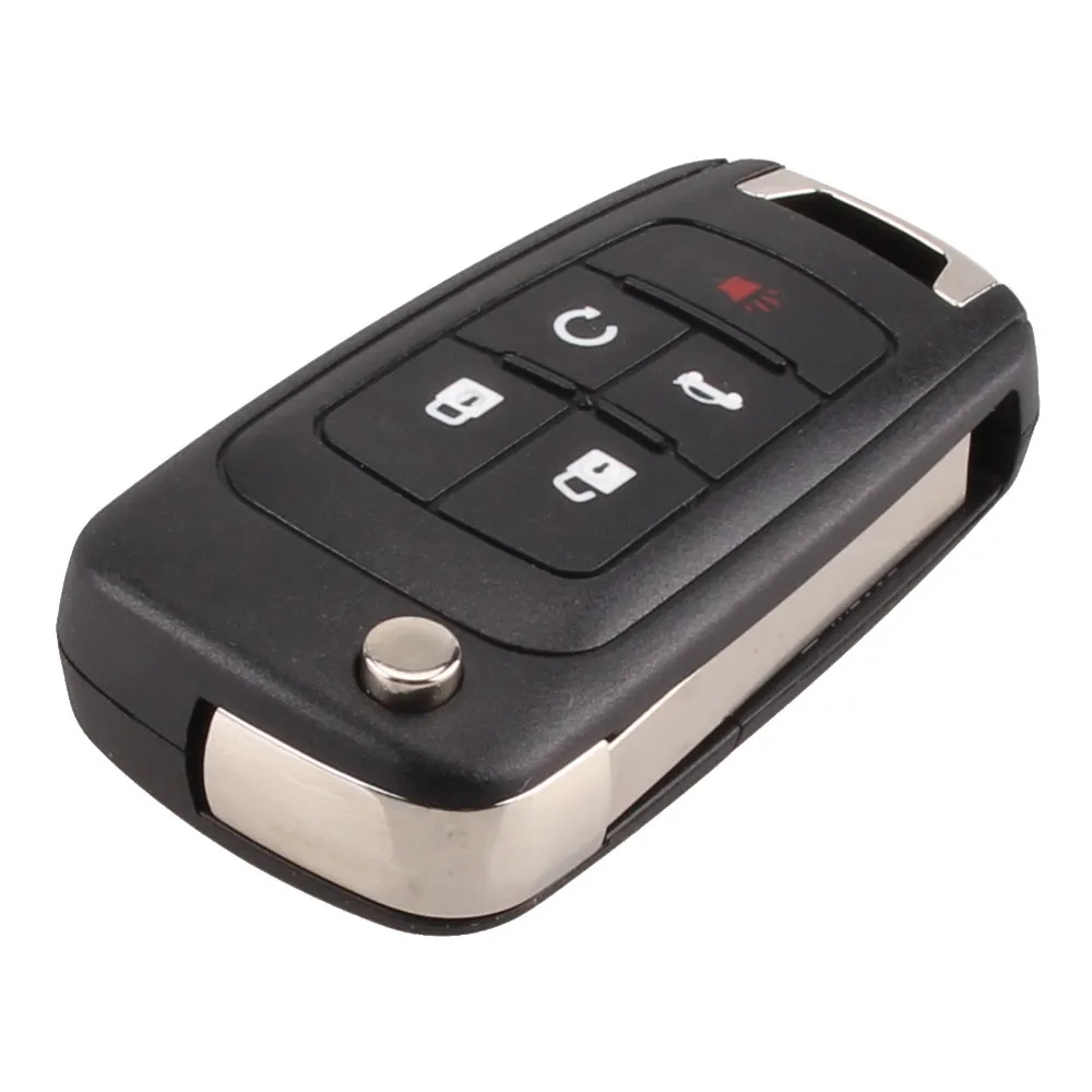 5 Кнопок KEYYOU откидной Складной Дистанционный Автомобильный ключ для Chevrolet Cruze Epica Lova Camaro Impala 2 3 4 5 Кнопка HU100 лезвие - Количество кнопок: 5 Кнопок