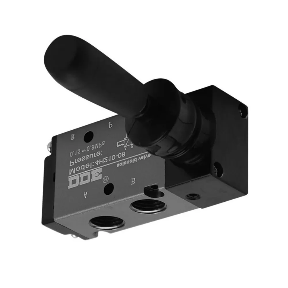 

Lever Pneumatic Valve PT1/4 1.5~8Kgf/cm2 2-Position 4H210-08 5-Port Control