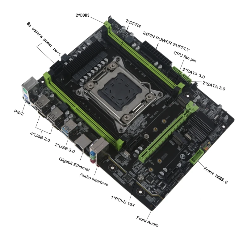 

X99, PCI-E 3,0 16X DDR4, NVME M.2, XEON E5 V3 85DD