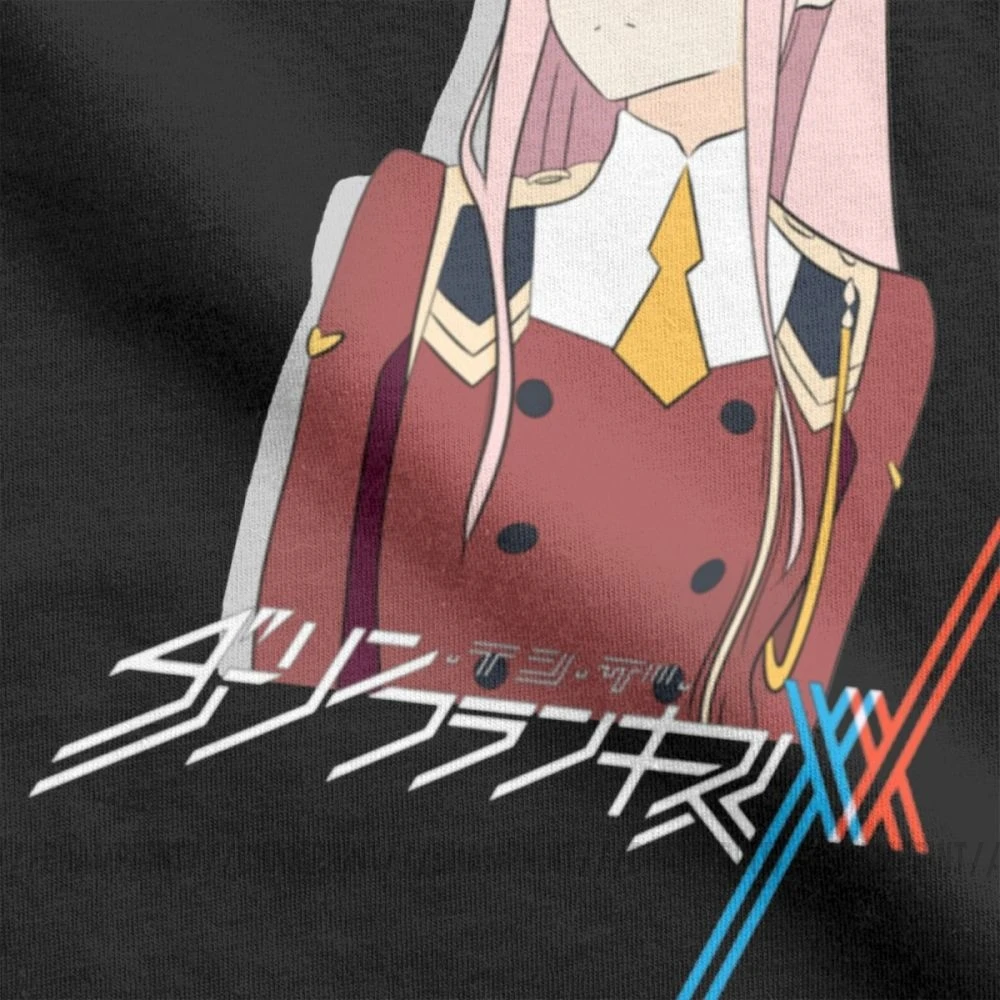 Darling In The Franxx DarliFra Zero Two футболка для мужчин футболки с короткими рукавами 100%