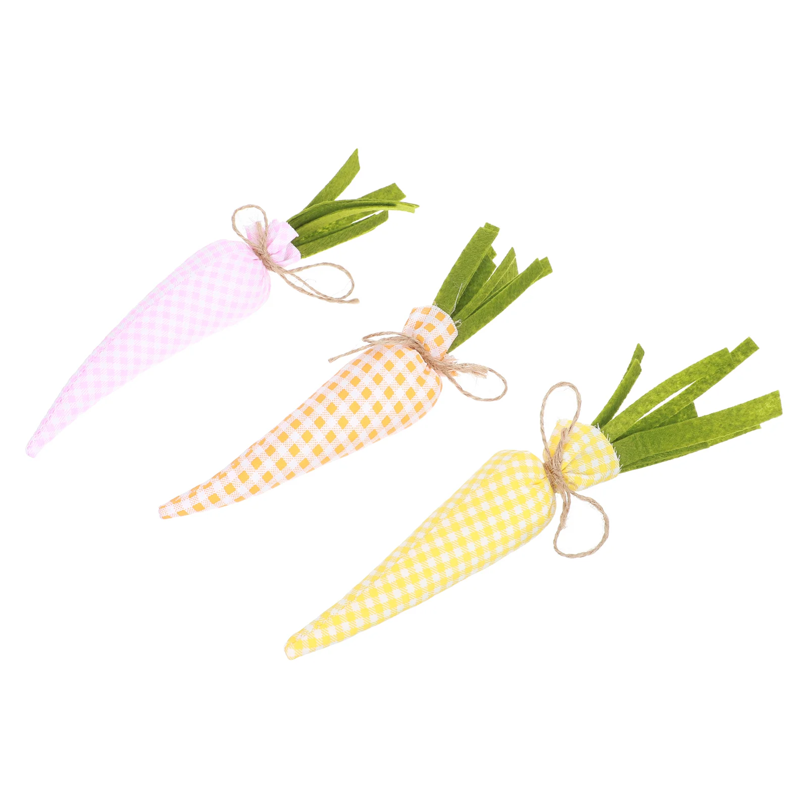 

3Pcs Desktop Carrot Decors Decorative Carrot Model Easter Carrot Props