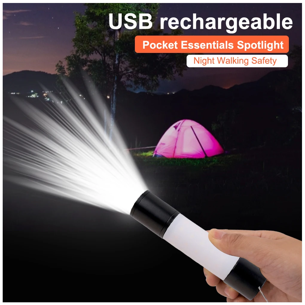 

Mini LED Flashlight Emergency Zoomable Hiking Torch Adjustable Flashing Security Light Lamp Camping Outdoor Portable Lightin