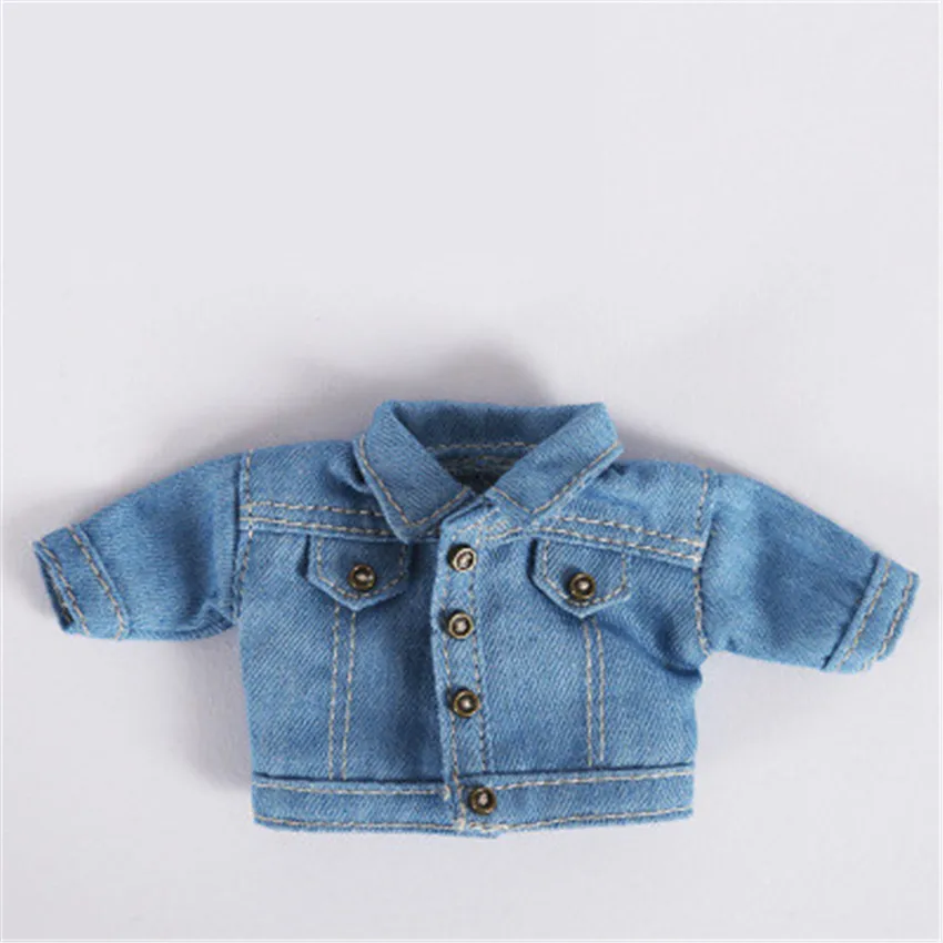 

Obitsu11 Doll Clothes Fashion Denim Jacket Sweatshirt for OB11 Obitsu 11 1/12 BJD 1/12 Scale Doll Accessories Gift for Girls