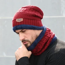 Winter Hats For Men Thick and Warm Men Women Winter Hat Black Autumn Beanie Hat Wool Ski Hats Knitted Beanies Bonnet