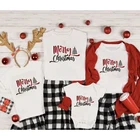 Рождественская семейная рубашка, хлопковая футболка, одежда для папы, ребенка, девочки, папы, матери, дочери, сына, сочетающиеся Семейные наряды