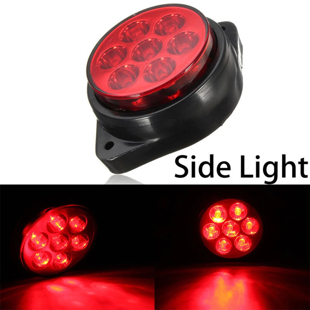 2шт 12В 7leds Автомобильные Боковые габаритные огни для грузовиков автомобильные