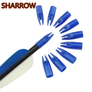 50 шт., пластиковые колпачки для стрельбы из лука, 8 мм