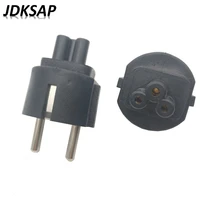 5pcs euusuk mains power cable plug adapter euusuk plug to iec320 c5 clover leaf adapter plug