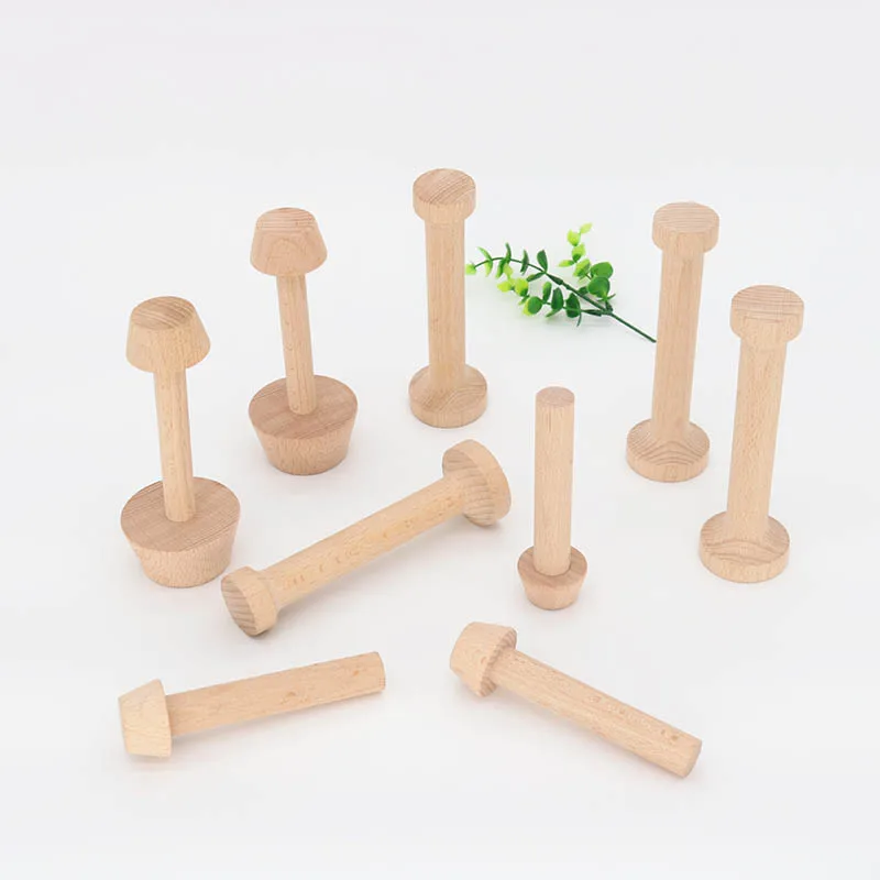 

1Pcs Wooden Egg Tart Mould Double Portable Pastry Pusher DIY Baking Supplies Egg Tart Tamper Kitchen Tools